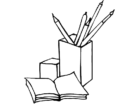 quaderno e matite
