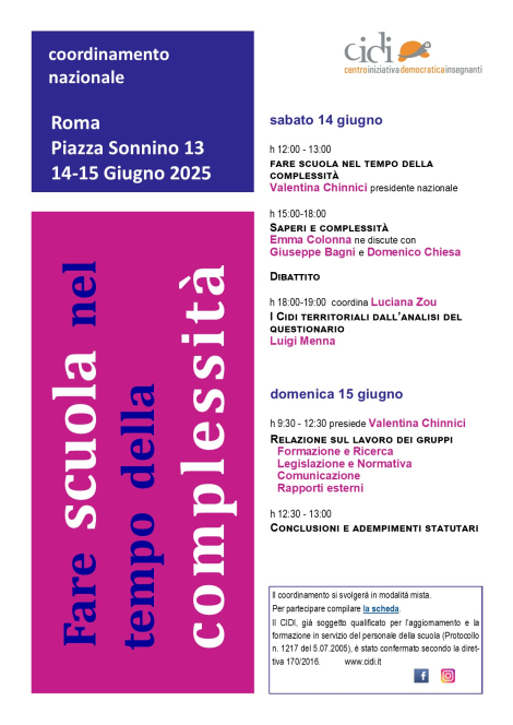 coordinamento giugno 2025