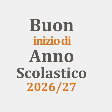 Buon anno scolastico 2026/27